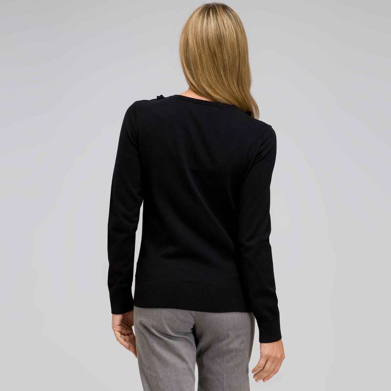 Ruffle Front V-Neck Cardigan, , large image number 1